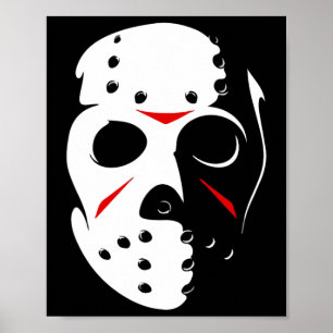 Jason Hockey Mask Halloween Vrijdag 13 TH Poster
