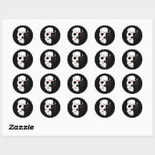 Jason Hockey Mask Halloween Vrijdag 13 TH Ronde Sticker (Vel)