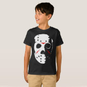 Jason Hockey Mask Halloween Vrijdag 13 TH T-shirt (Voorkant volledig)