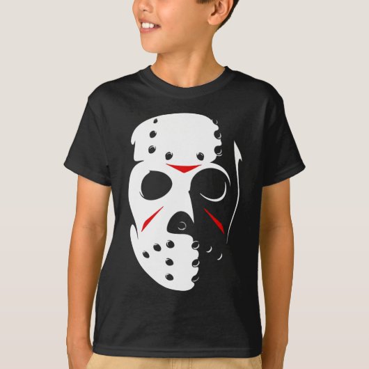 Jason Hockey Mask Halloween Vrijdag 13 TH T-shirt (Voorkant)