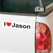Jason I Love (Heart) Bumpersticker (Op Truck)