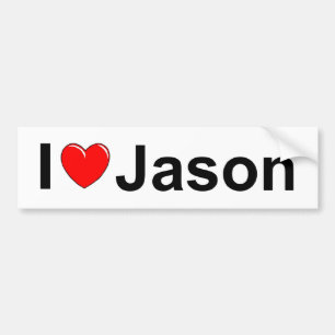 Jason I Love (Heart) Bumpersticker