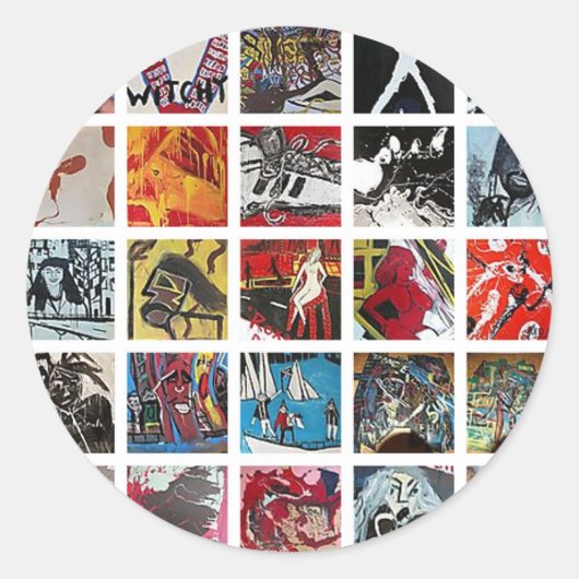 JASON JENKINS LEVEN! ACRYLIEK OP ALLES RONDE STICKER (Voorkant)