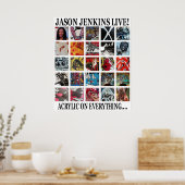 JASON JENKINS LIVE! ACRYLIC OP ALLES POSTER (Keuken)