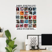 JASON JENKINS LIVE! ACRYLIC OP ALLES POSTER (Thuiskantoor)