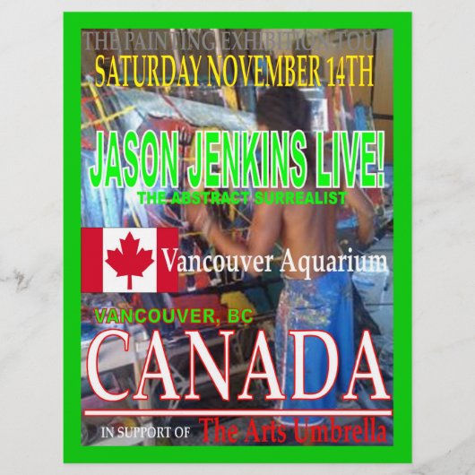 JASON JENKINS LIVE IN CANADA FLYER (Voorkant)
