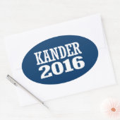 Jason Kander 2016 Ovale Sticker (Envelop)