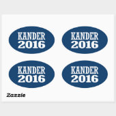 Jason Kander 2016 Ovale Sticker (Vel)