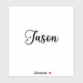Jason Name - Handgeschreven kalligrafie Sticker