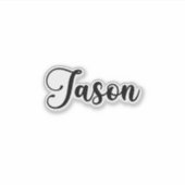 Jason Name - Handgeschreven kalligrafie Sticker (Voorkant)