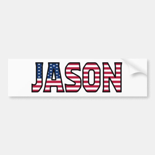 Jason Name Vorname USA Aufkleber Sticker Auto (Voorkant)