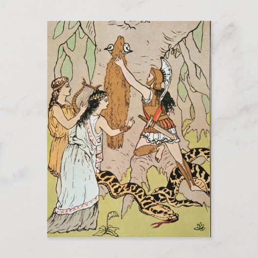 Jason pakt de Golden Fleece aan Briefkaart (Voorkant)