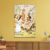 Jason pakt de Golden Fleece aan Canvas Afdruk (Insitu (Woonkamer))