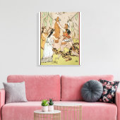 Jason pakt de Golden Fleece aan Canvas Afdruk (Insitu (Woonkamer))
