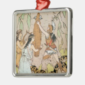 Jason pakt de Golden Fleece aan Metalen Ornament (Links)