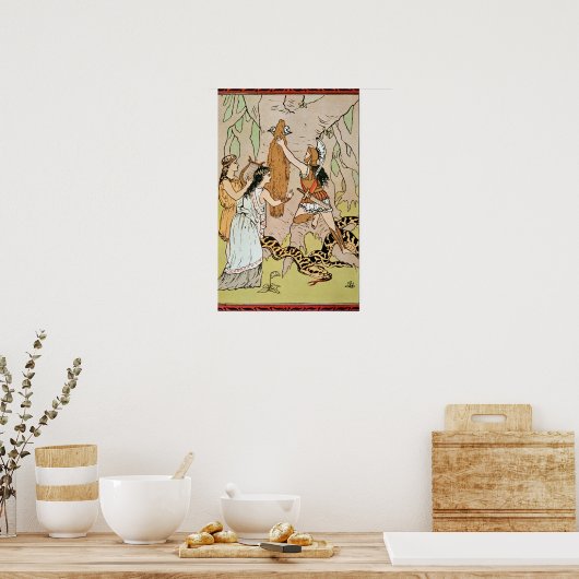 Jason pakt de Golden Fleece aan Poster (Keuken)