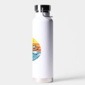 Jason Retro Sunset Naamontwerp Waterfles (Links)