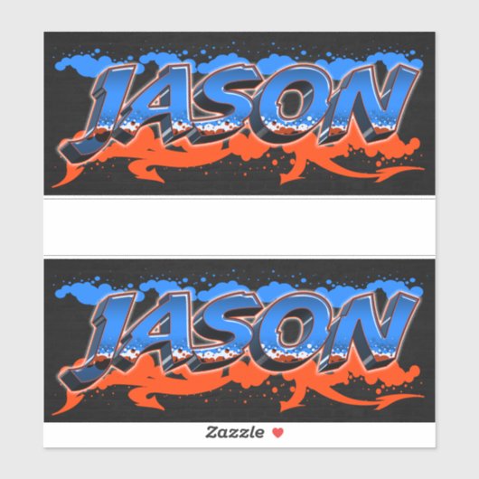 Jason Vorname Name Graffiti Aufkleber Sticker (Vel)