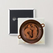 Jason wordt uitgeroeid vierkante button 5,1 cm (Voorkant /achterkant)