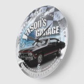Jason's Garage Chevelle Wall Clock Grote Klok (Hoek)