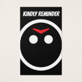 Jason's waarschuwing dat je serieus aan het parker visitekaartje (Achterkant)