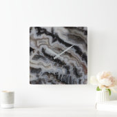 Jasper Agate Gemengd Slab Vierkante Klok (Huis)