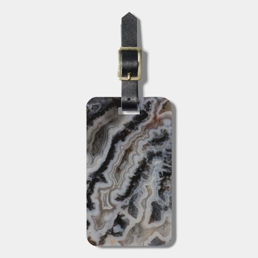 Jasper Agate Gemengde Plaat Bagagelabel (Voorkant verticaal)