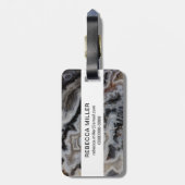 Jasper Agate Gemengde Plaat Bagagelabel (Achterkant verticaal)