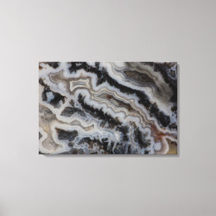 Jasper Agate Gemengde Plaat Canvas Afdruk