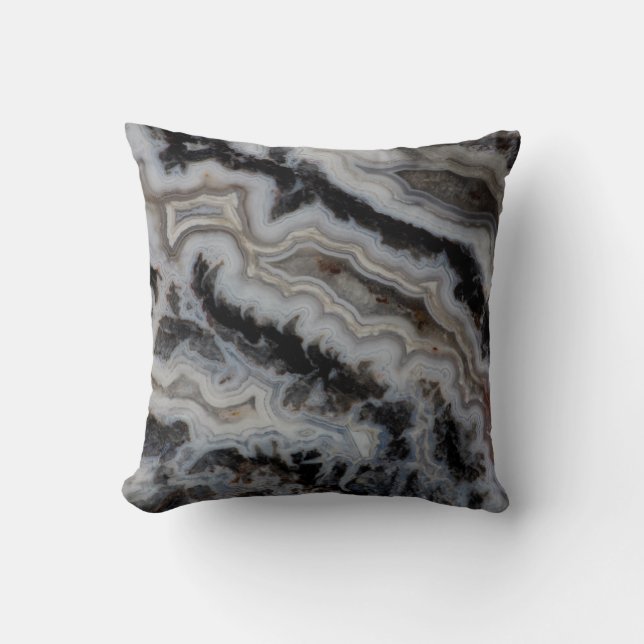 Jasper Agate Gemengde Plaat Kussen (Voorkant)