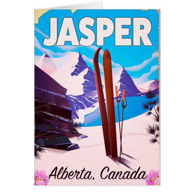 Jasper Alberta Canada reisposter (Voorkant)
