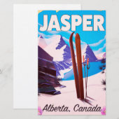 Jasper Alberta Canada reisposter Briefpapier (Voorkant / Achterkant)