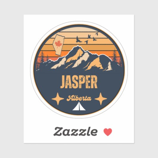 Jasper, Alberta Sticker (Vel)
