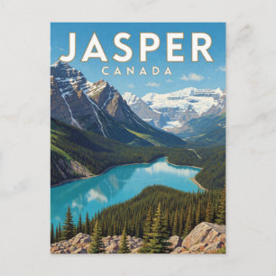 Jasper Canada Gletsjermeer Landschap Briefkaart