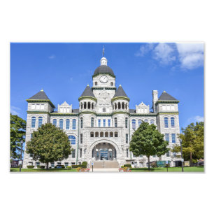 Jasper County Courthouse, Carthage, Missouri Foto Afdruk