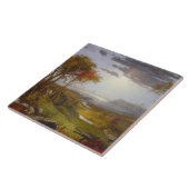  Jasper Cropsey - Autumn aan de Hudson-rivier Tegeltje (Zijkant)