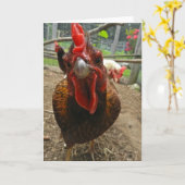 Jasper de Welsummer Hen Note Kaart (Gele Bloem)