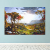 JASPER F. CROPSEY Herfst op de Hudson, 1860 Canvas Afdruk (Insitu (Houten vloer))