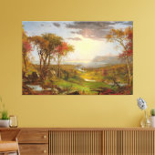 JASPER F. CROPSEY Herfst Op de Hudson Rivier 1860- Canvas Afdruk (Insitu (Woonkamer))