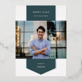 Jasper | Folie Banner Foto Afstuderen Folie Uitnodiging (Voorkant)