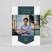 Jasper | Folie Banner Foto Afstuderen Folie Uitnodiging (Staand Voorkant)