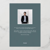 Jasper | Folie Banner Foto Afstuderen Folie Uitnodiging (Achterkant)