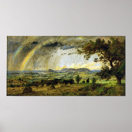 Jasper Francis Cropsey A Passing Shower Poster (Voorkant)