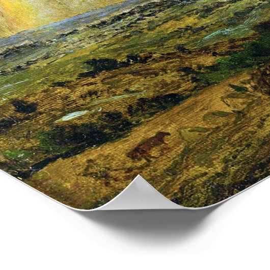 Jasper Francis Cropsey A Passing Shower Poster (Hoek)