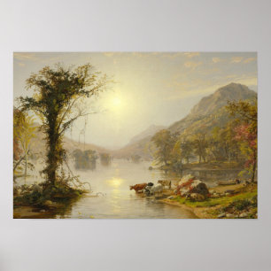 Jasper Francis Cropsey - Autumn op Greenwood Lake Poster