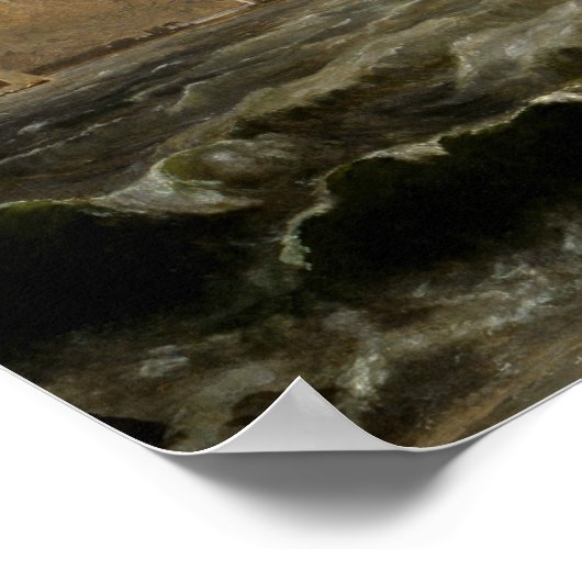 Jasper Francis Cropsey - De kust van Genua Poster (Hoek)