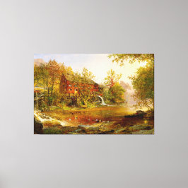 JASPER FRANCIS CROPSEY - DE OUDe MOLEN - 1876 - Canvas Afdruk