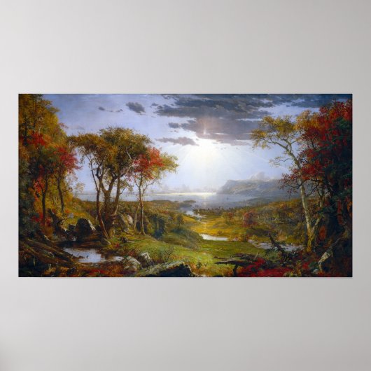 Jasper Francis Cropsey najaar Hudson Poster (Voorkant)