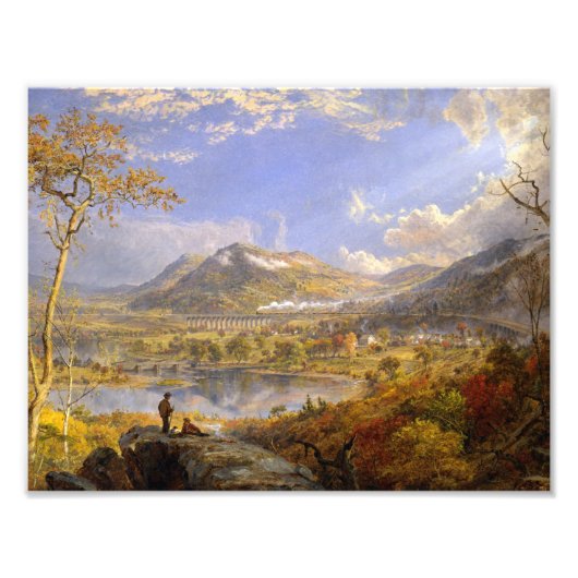 Jasper Francis Cropsey - Starrucca Viaduct Foto Afdruk (Voorkant)