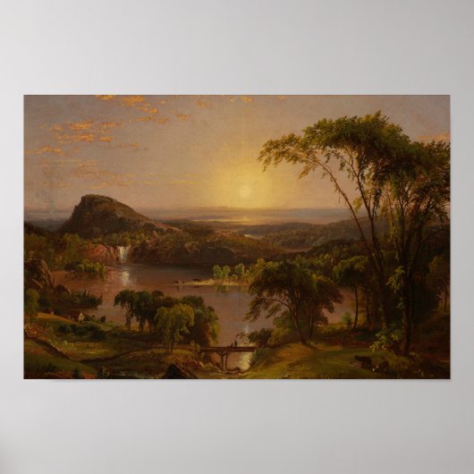 Jasper Francis Cropsey - Summer, Lake Ontario Poster (Voorkant)